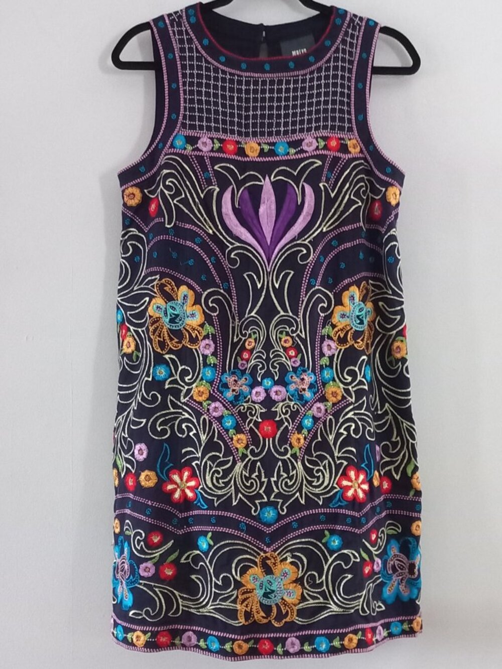 MAEVE ANTHROPOLOGIE embroidered sleeveless dress
